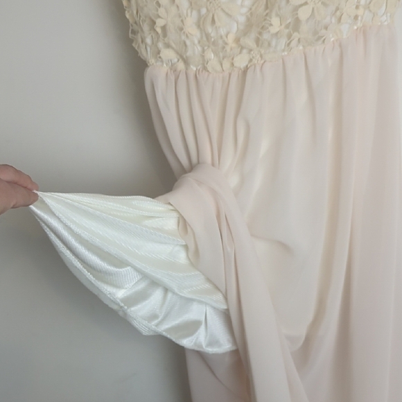 Fairycore Embroidered Lace Semi-sheer Dress Women's Size M* - Picture 4 of 11